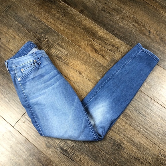 7 For All Mankind Ankle Skinny Jeans Pants Denim ((size 27)) - Picture 4 of 8